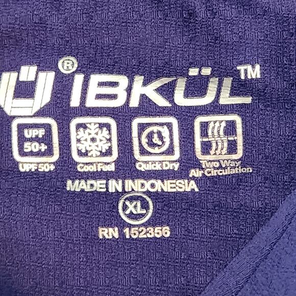 Ibkul Long Sleeve Men's Performance Polo, Golf, Hiking, Athleisure sz XL - Picture 3 of 10